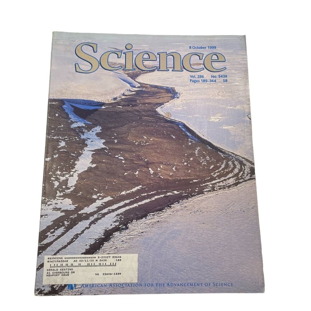 AAAS Science Magazine u Vol 286 No 5438 October 8 1999